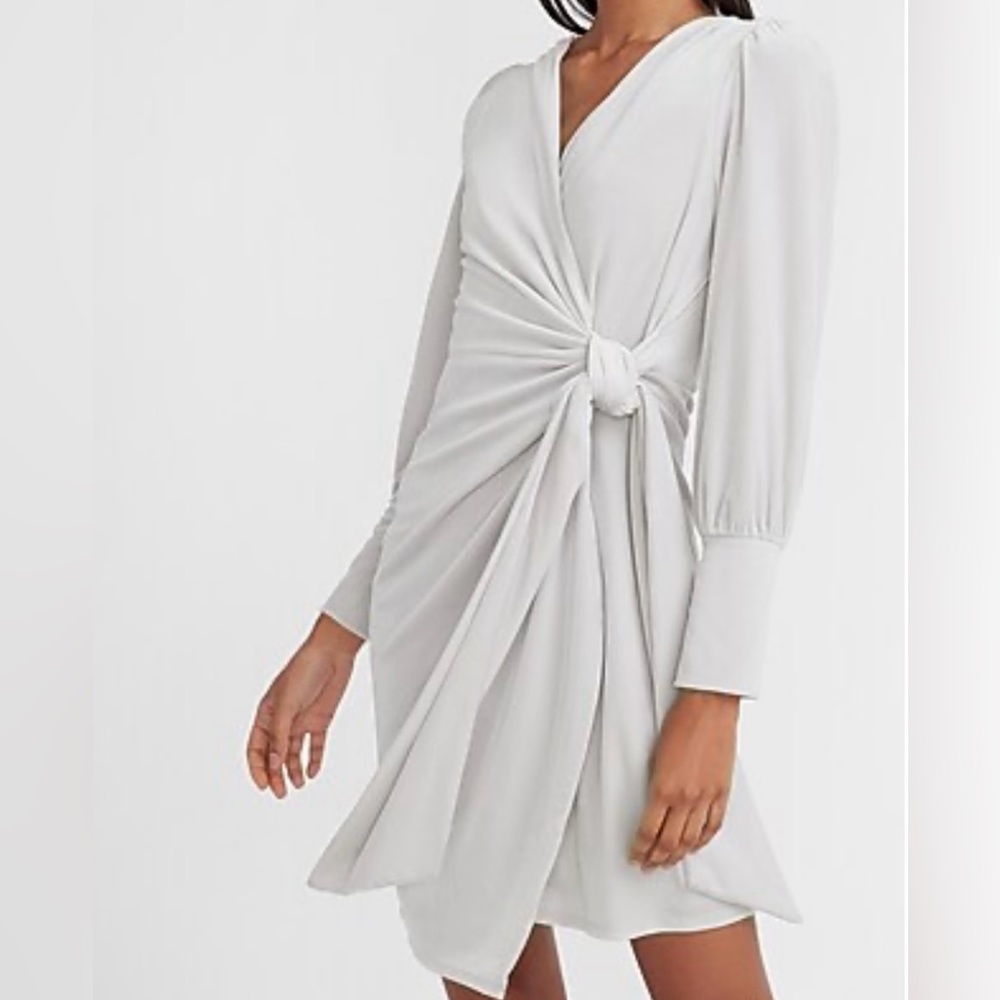 Velvet Asymmetrical Wrap Dress
